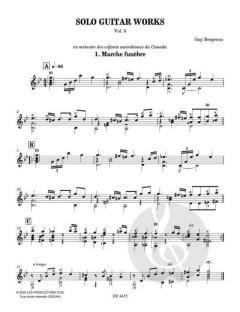 Solo Guitar Works 5 von Guy Bergeron 