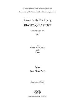Piano Quartet von Søren Nils Eichberg 