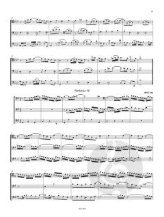 Sinfonien - dreistimmige Inventionen BWV 787-801 von Johann Sebastian Bach 