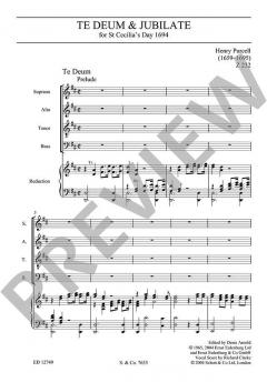 Te Deum und Jubilate D-Dur Z 232 von Henry Purcell 