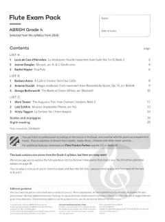Flute Exam Pack from 2026, ABRSM Grade 4 