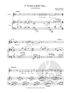 3 Dickinson Songs  von Ignace Strasfogel 