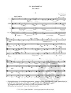 3. Streichquartett  von Hans Winterberg 