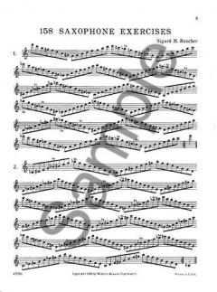 158 Saxophone Exercises von Sigurd M. Rascher 