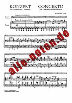 Konzert für Posaune und Orchester von Friedebald Gräfe im Alle Noten Shop kaufen