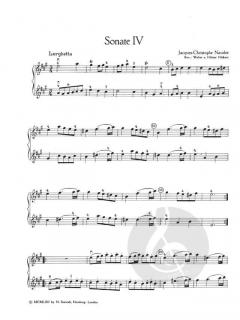 Sechs Sonaten Band 2 von Jacques-Christophe Naudot 