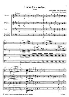 Gabrielen-Walzer, op. 68 von Johann Strauss (Vater) 