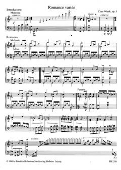 Romance variée op. 3 von Clara Schumann 