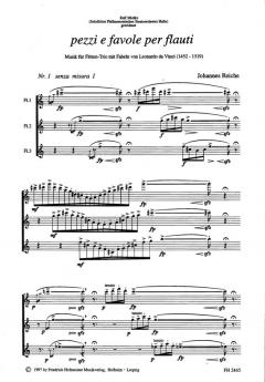 Pezzi e favole per flauti von Johannes Reiche 