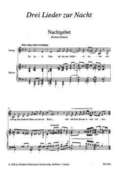 3 Lieder zur Nacht von Günther Ramin 