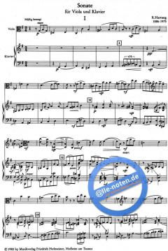 Sonate von Rudolf Hartung 