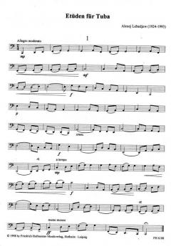 Etüden für Tuba von Alexej Lebedjew im Alle Noten Shop kaufen