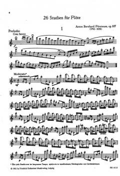 26 Studien, op. 107 von Anton Bernhard Fürstenau 