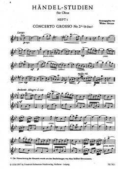 Händel-Studien für Oboe Heft 1 im Alle Noten Shop kaufen