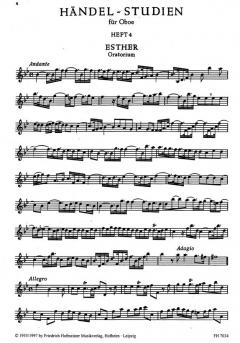 Händel-Studien für Oboe Heft 4 im Alle Noten Shop kaufen