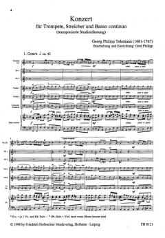 Konzert für Trompete, 2 Oboen, Streicher und B. x. (Georg Philipp Telemann) 