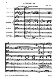 Humoreske, Walzer, Kleiner Marsch von Hans Boll 