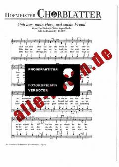 Geh aus, mein Herz, und suche Freud (Paul Gerhard) 