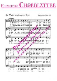 Der Winter ist ein unwert Gast (Clemens Jacob non Papa) 