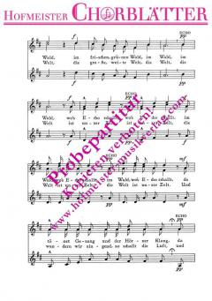 Im Wald, wo's Echo schallt (Carl Maria von Weber) 