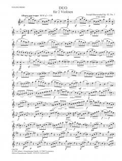 Duos für 2 Violinen op. 82 No. 1 von J. Blumenthal im Alle Noten Shop kaufen