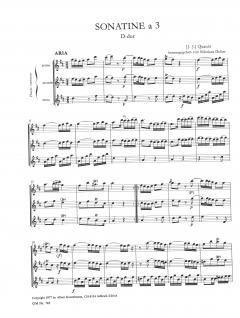Trio (Sonatine) D-dur von Johann Joachim Quantz für 3 Flöten im Alle Noten Shop kaufen