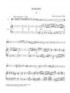 Sonate pour alto et piano von Andor Kovach 