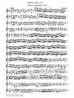 Duos concertants op. 6 von Allessandro Rolla für Violine und Viola im Alle Noten Shop kaufen