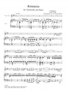 Romanze von Mili Alexejewitsch Balakirew für Violoncello und Klavier im Alle Noten Shop kaufen