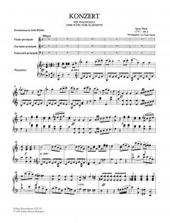 Konzert C-Dur von Ignaz Pleyel für Violoncello oder Flöte oder Klarinette und Orchester im Alle Noten Shop kaufen
