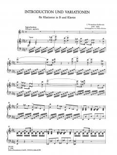 Introduktion und Variationen op. 128 von Johannes Wenzeslaus Kalliwoda 
