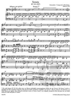Sonaten für Klavier und Violine von Wolfgang Amadeus Mozart (Download) 