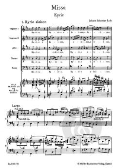 Messe h-Moll BWV 232 (Missa Symbolum Nicenum: Sanctus, Osanna, Benedictus, Agnus DEi et Dona nobis pacem) von Johann Sebastian Bach (Download) 
