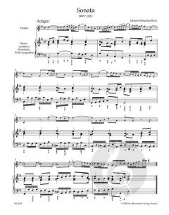 Sonaten G-Dur, e-Moll - Fuge g-Moll von Johann Sebastian Bach (Download) 