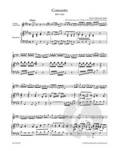 Konzert BWV 1042 von Johann Sebastian Bach für Violine, Streicher und Basso Continuo im Alle Noten Shop kaufen