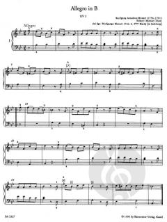 Leichte Klavierstücke und Tänze von Wolfgang Amadeus Mozart im Alle Noten Shop kaufen