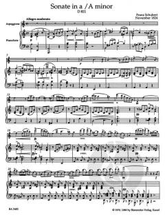 Sonate a-moll von Franz Schubert 