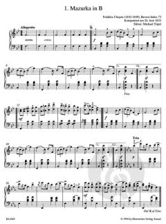 Leichte Klavierstücke und Tänze von Frédéric Chopin im Alle Noten Shop kaufen