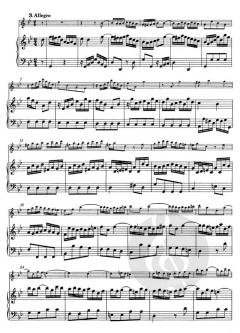 Sonate g-Moll BWV 1020 von Johann Sebastian Bach für Flöte und obligates Cembalo (Klavier) im Alle Noten Shop kaufen