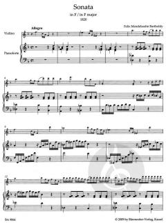 Sonaten von Felix Mendelssohn Bartholdy (Download) 
