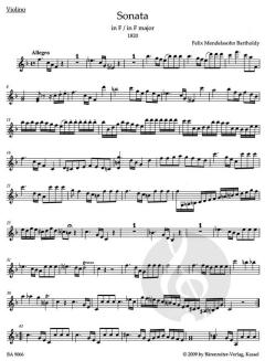 Sonaten von Felix Mendelssohn Bartholdy (Download) 
