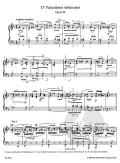 Variationen für Klavier von Felix Mendelssohn Bartholdy (Download) 