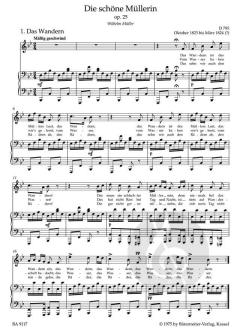 Die schöne Müllerin op. 25 von Franz Schubert (Download) 