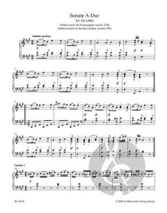 Sonate A-Dur KV 331 (300i) von Wolfgang Amadeus Mozart 