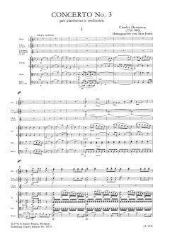 Konzert Nr. 3 B-Dur für Klarinette und Orchester von Ch. Duvernoy im Alle Noten Shop kaufen (Partitur)