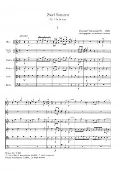 2 Sonaten von Baldassare Galuppi für Orchester im Alle Noten Shop kaufen (Partitur)