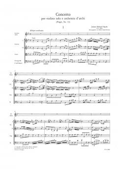 Konzert B-Dur (Perger Nr. 53) von Joseph Haydn für Violine und Orchester im Alle Noten Shop kaufen (Partitur)