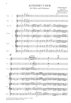 Konzert F-Dur für Oboe und Orchester (Renner) von Joseph Reicha im Alle Noten Shop kaufen (Partitur)