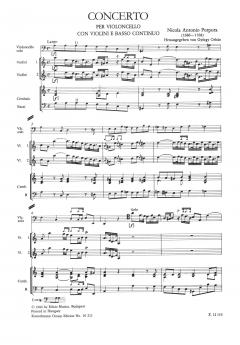 Konzert a-Moll für Violoncello und Orchester (Niccola Porpora) 