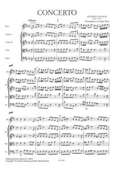 Konzert D-dur PV 187 für Oboe, Streicher und Bc. (Braun) (Antonio Vivaldi) 